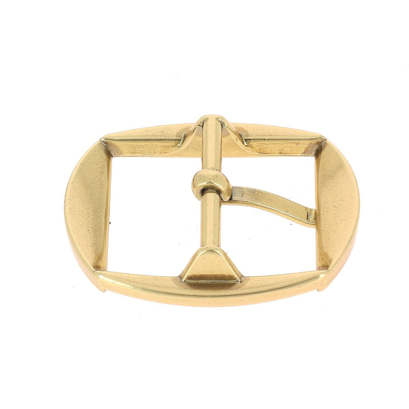 Boucle ceinture femme MEL - Forme géométrique - Laiton satiné et vert