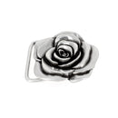 Boucle de ceinturon rose - ARGENT VIEILLI - Pour ceinture de 30 mm