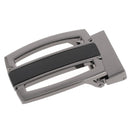 Boucle ceinture à griffe gun metal et noir mat - 35 mm