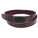 Ceinture en cuir 3,5 cm de large avec boucle à griffe canon de fusil et noir mat