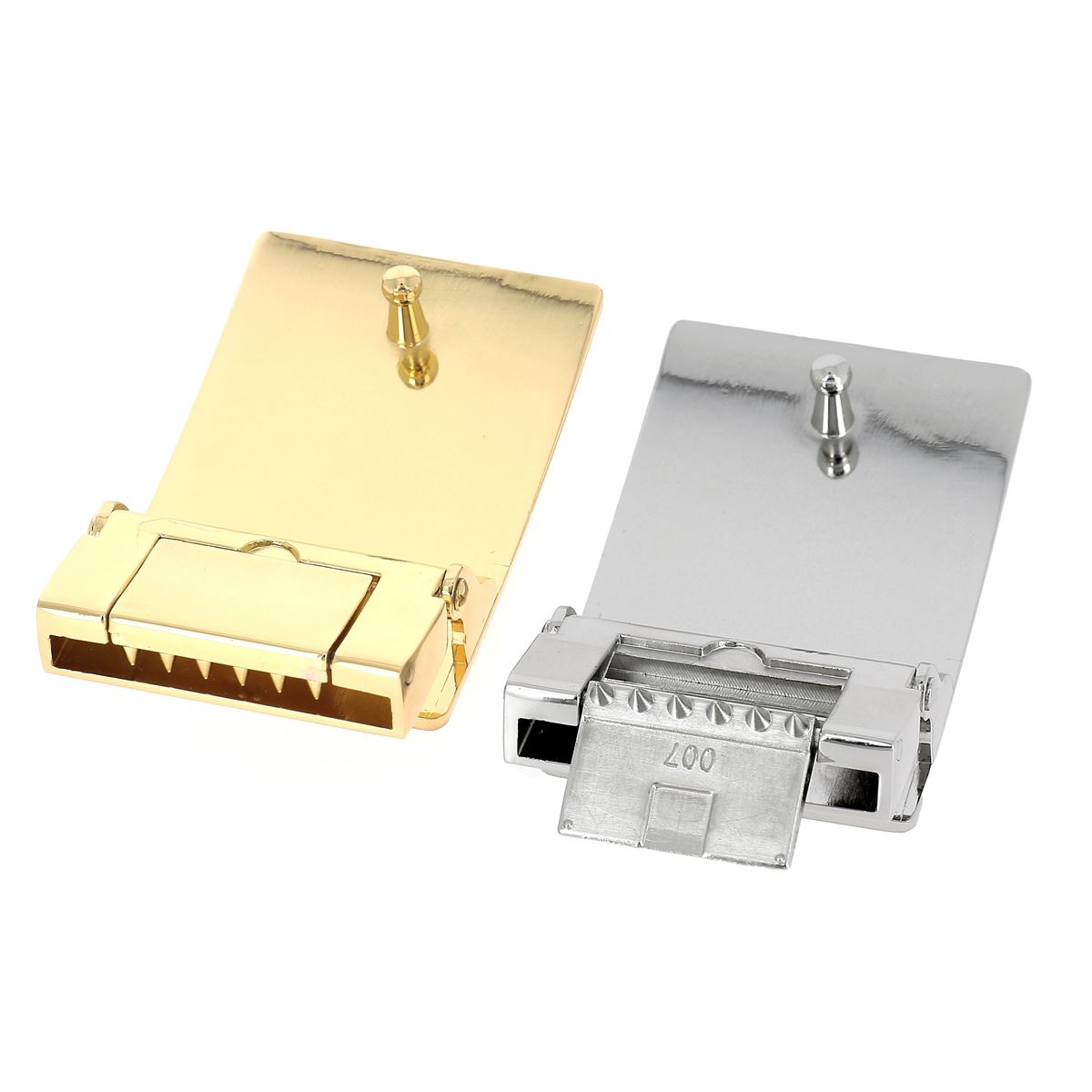 Boucle de ceinture à griffe et bouton de col pour ceinture en cuir DIY