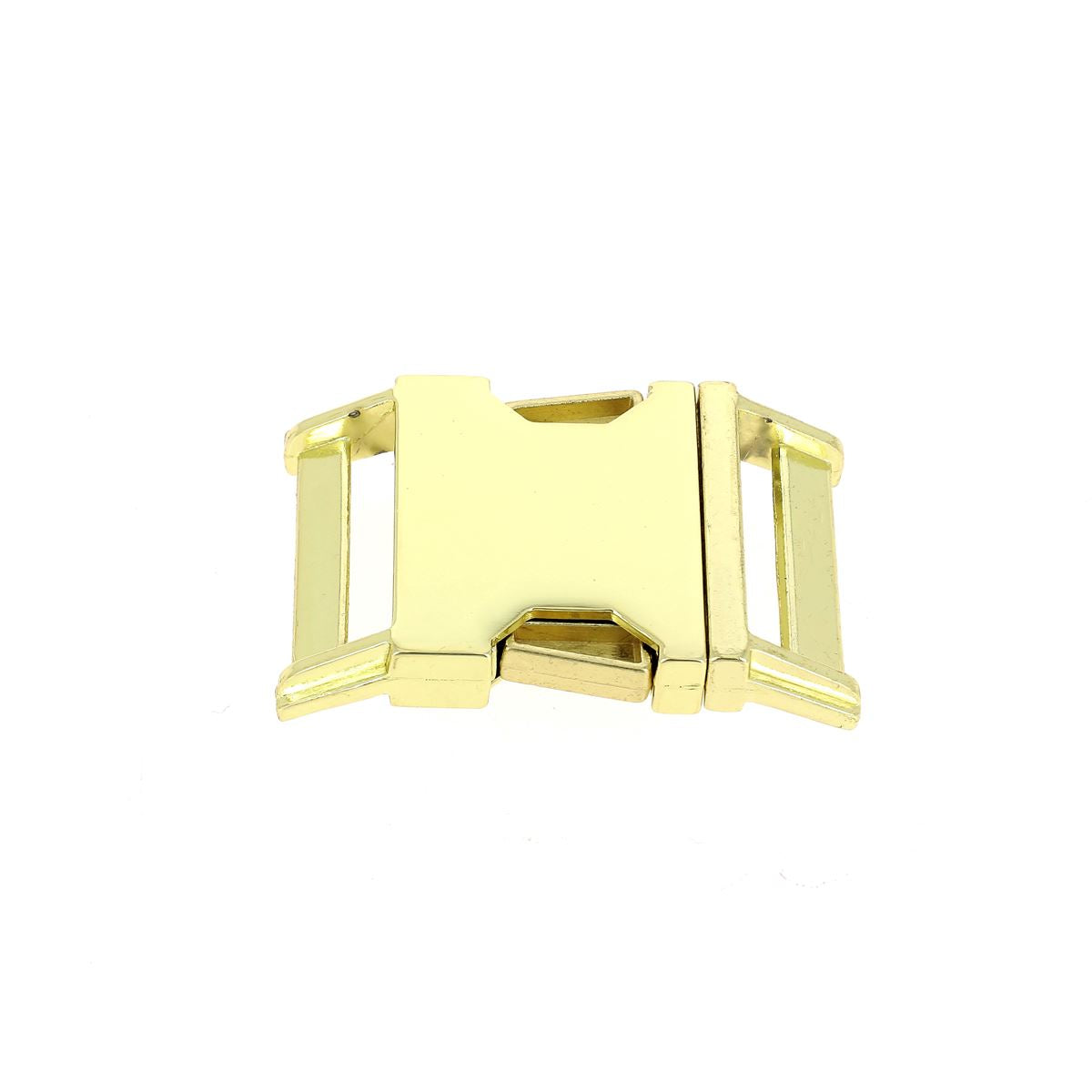 Fermeture clip en laiton pour bouclerie, pièce métallique solide et durable, idéale pour la fabrication de bijoux ou accessoires.
