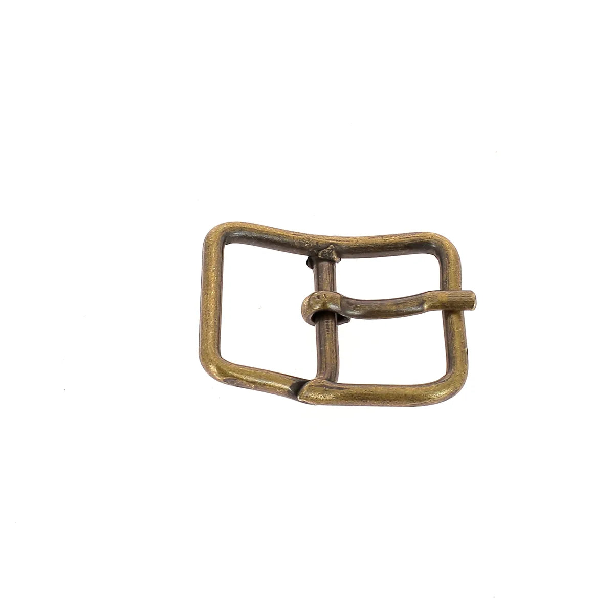 Boucle rectangulaire soudée en acier laiton vieilli de 16 mm, boucle équestre solide