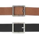 Ceintures en cuir de 3 cm avec boucles carrés