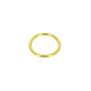 Anneau rond soudé en acier, finition laiton vieilli pour maroquinerie et sellerie, Ø 30 mm
