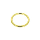 Anneau rond soudé en acier, finition laiton vieilli pour maroquinerie et sellerie, Ø 40 mm