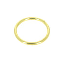 Anneau rond soudé en acier, finition laiton pour maroquinerie et sellerie, Ø 50 mm
