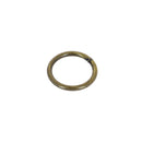 Anneau rond soudé en acier, finition laiton vieilli pour maroquinerie et sellerie, Ø 30 mm