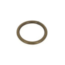 Anneau rond soudé en acier, finition laiton vieilli pour maroquinerie et sellerie, Ø 40 mm