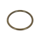 Anneau rond soudé en acier, finition laiton vieilli pour maroquinerie et sellerie, Ø 60 mm
