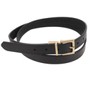 Ceinture en cuir largeur 2,5 cm avec boucle à griffe dorée OPY