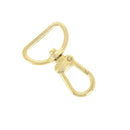 Mousqueton pivotant en métal doré pour lanière et bandoulière de sac - Largeur 25 mm