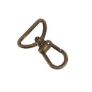 Mousqueton tournant pour sangle ou bandoulière de 25 mm - finition BRONZE