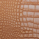 Peau entière de cuir de basane FRANCE imitation Caïman - ANILINE - COGNAC BAF15