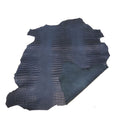 Peau entière de cuir de basane FRANCE imitation Caïman - ANILINE - BLEU MARINE BAF16