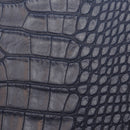 Peau entière de cuir de basane FRANCE imitation Caïman - ANILINE - BLEU MARINE BAF16