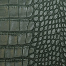 Peau entière de cuir de basane FRANCE imitation Caïman - ANILINE - VERT BAF17