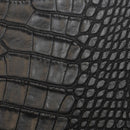 Peau entière de cuir de basane FRANCE imitation Caïman - ANILINE - NOIR BAF18