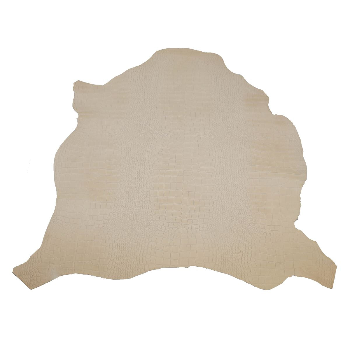 Peau entière de cuir de basane FRANCE imitation Caïman - NATUREL BAF20