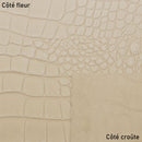 Peau entière de cuir de basane FRANCE imitation Caïman - NATUREL BAF20