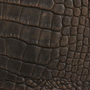 Peau entière de cuir de basane FRANCE imitation Crocodile - MARRON VIEILLI BAF23 - Deco Cuir