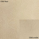 Peau entière de cuir de basane FRANCE imprimé FLORAL - NATUREL BAF26