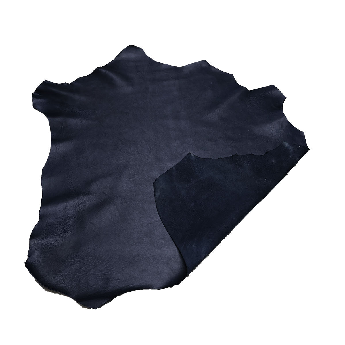 Peau entière de cuir de basane FRANCE - ANILINE - BLEU NUIT BAF27