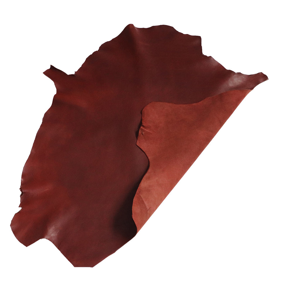 Basane Peau basane agneau - cuir auburn | Deco Cuir