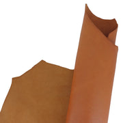 Peau de cuir de basane France imprimé lézard, couleur cognac, finition aniline, pour cuir et maroquinerie.