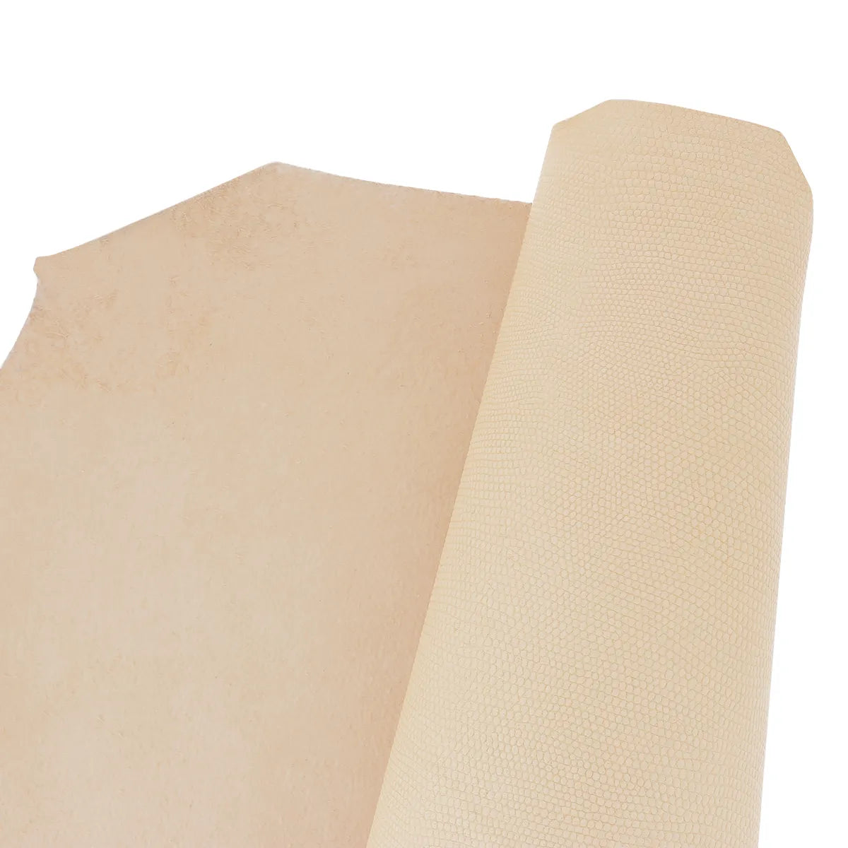 Peau entière de cuir de basane FRANCE imprimé lézard - ANILINE - Naturel BAF33 - Deco Cuir