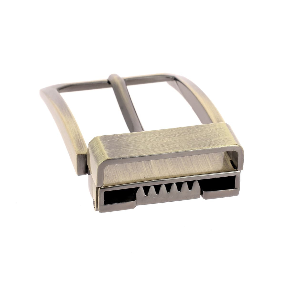 Boucle de ceinture à griffe NAM avec passant - LAITON VIEILLI SATINÉ - 35 mm