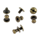 Lot de boutons de col T2 (5 mm) à visser - laiton vieilli