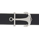 Boucle de ceinturon ancre marine - AYA - ARGENT VIEILLI - 40 mm