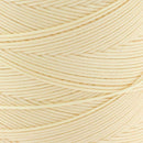 Bobine de fil polyester tressé et ciré pour la couture du cuir à la main - Beige