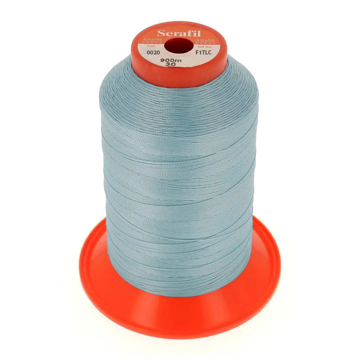 Bobine de fil polyester SERAFIL 30 - Bleu pastel 0020