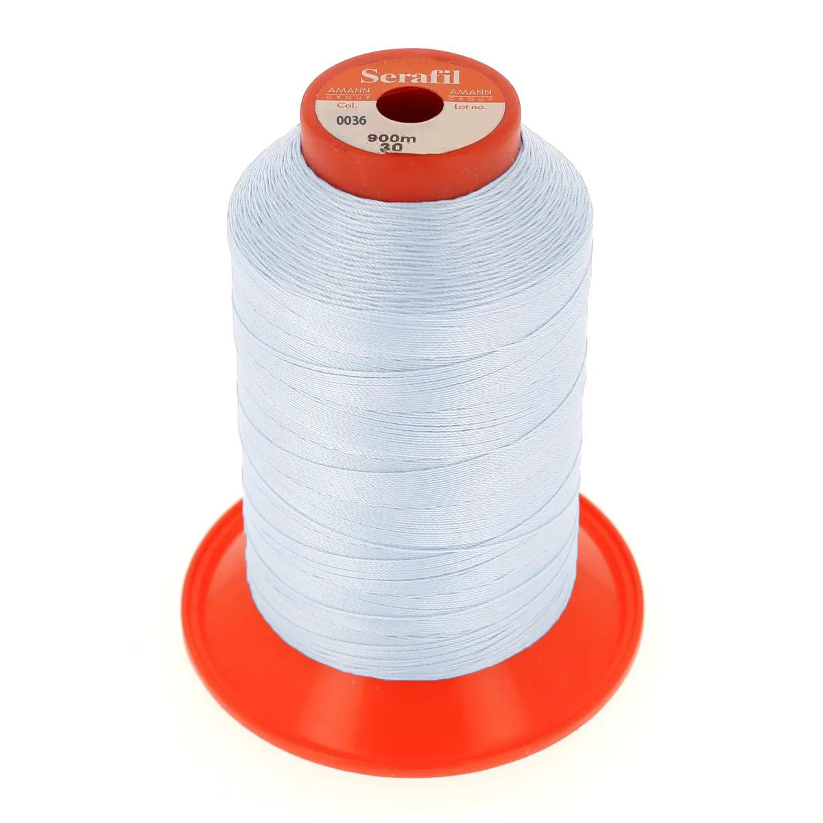 Bobine de fil polyester SERAFIL N°30 - 900m Bleu dragée 0036