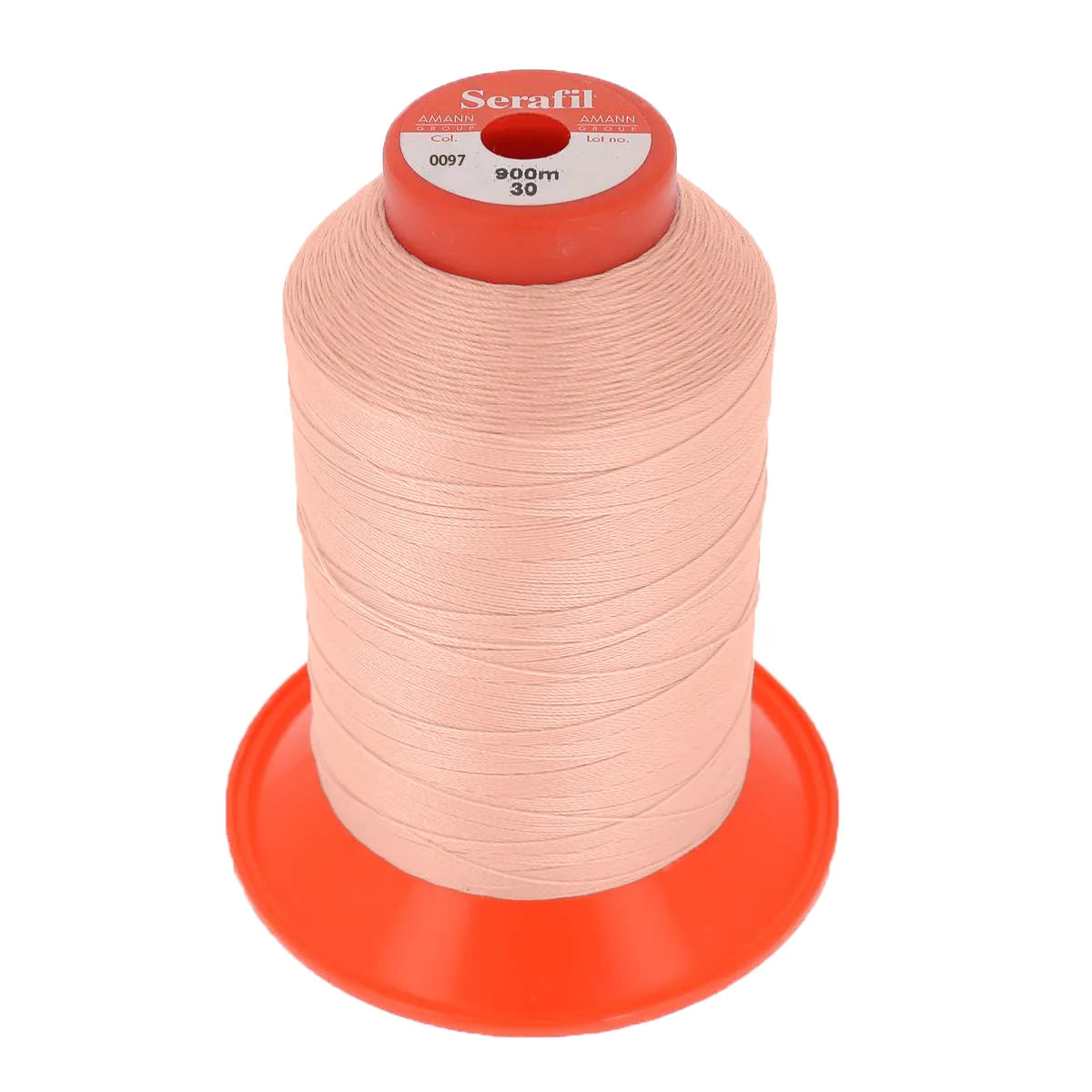 Bobine de fil polyester SERAFIL N°30 - 900m Rose nude 0097