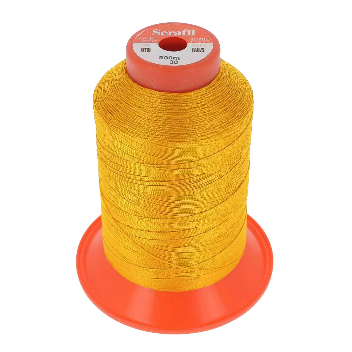Fil polyester SERAFIL 30 Jaune mangue 0118