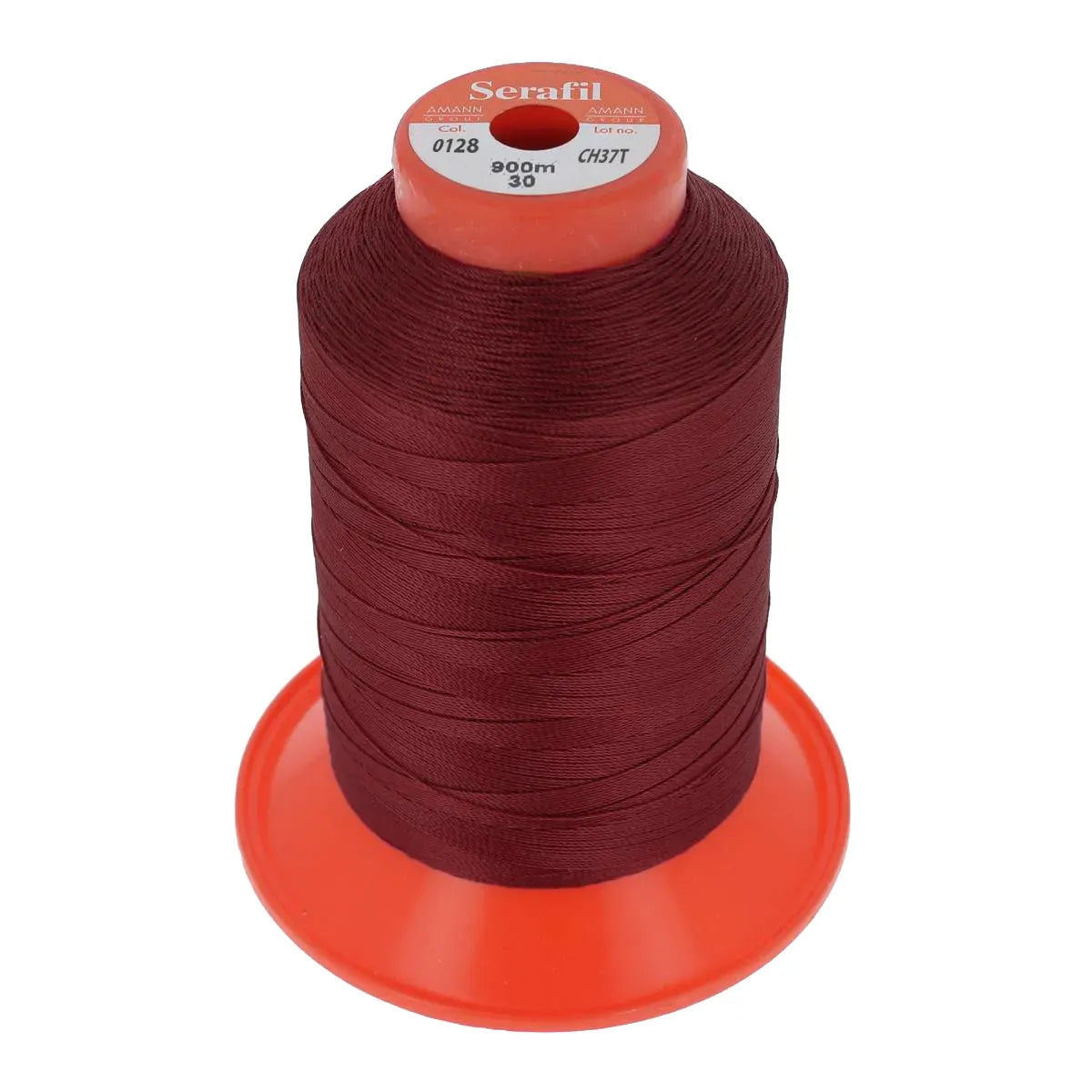 Fil polyester SERAFIL 30 - Rouge foncé 0128