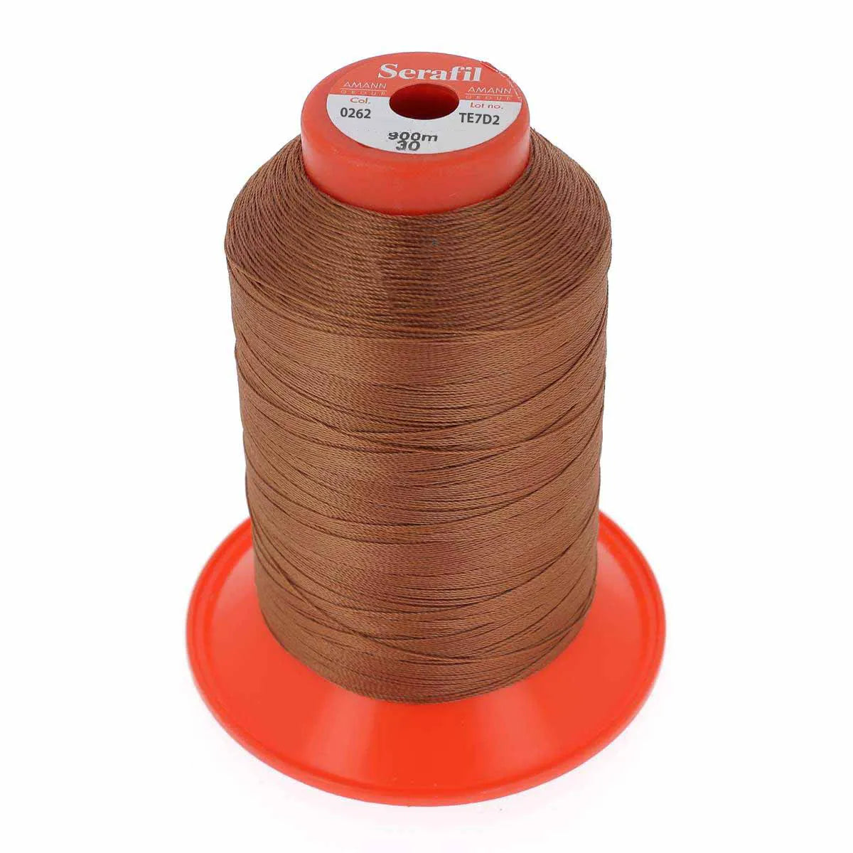 Fil polyester SERAFIL 30 - Brun 0262