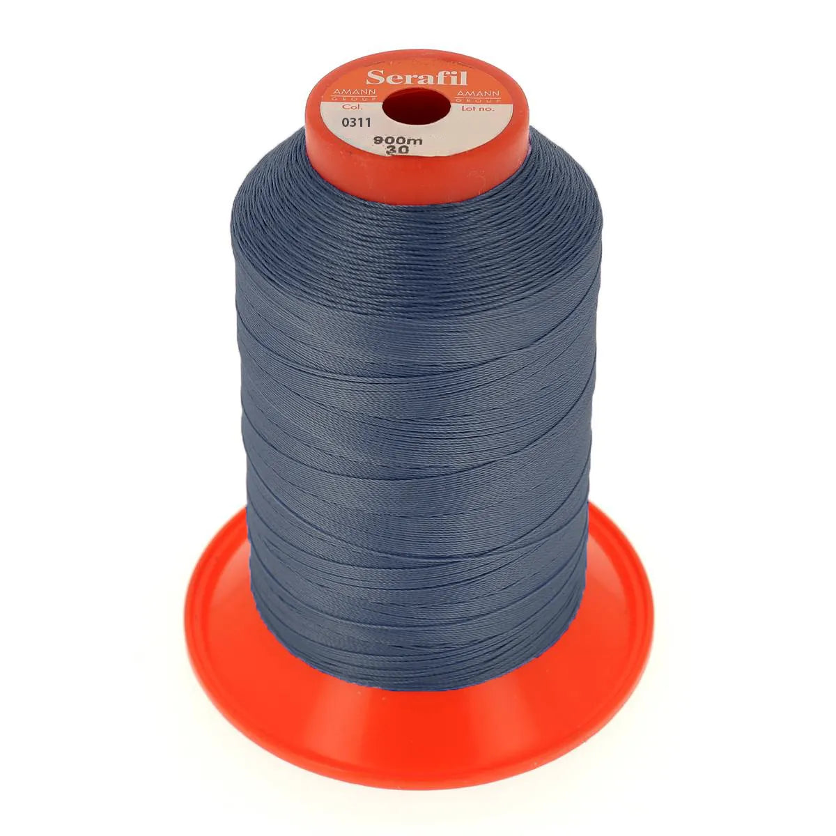 Bobine de fil polyester SERAFIL N°30 - 900m Bleu encre 0311