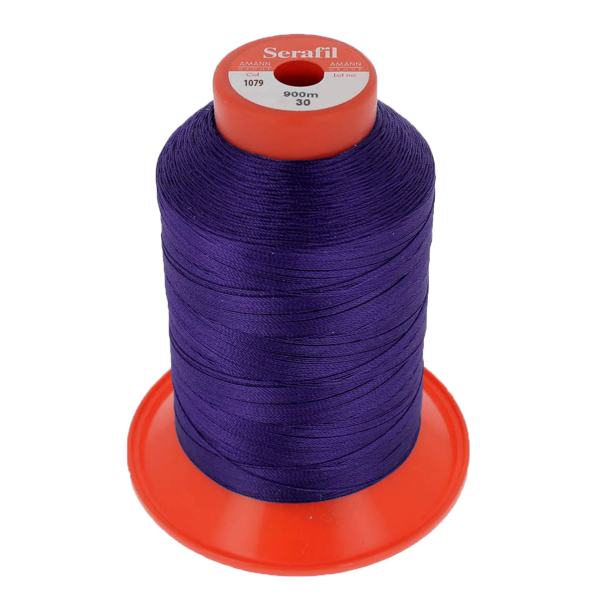 Bobine de fil polyester SERAFIL N°30 - 900m Indigo 1078