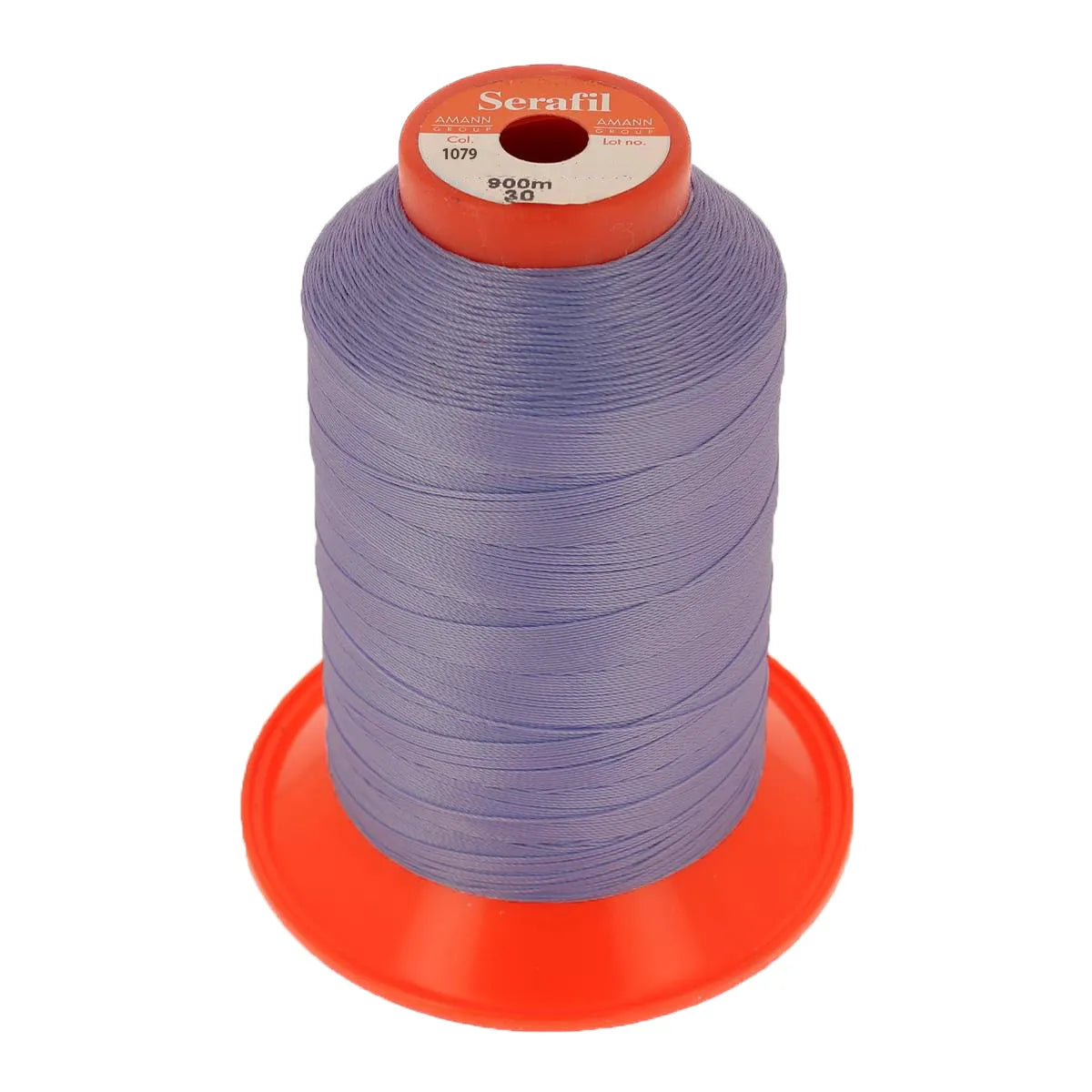 Bobine de fil polyester SERAFIL N°30 - 900m Lavande 1079