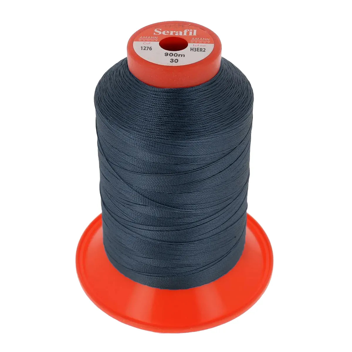 Bobine de fil polyester SERAFIL 30 - Bleu foncé 1276