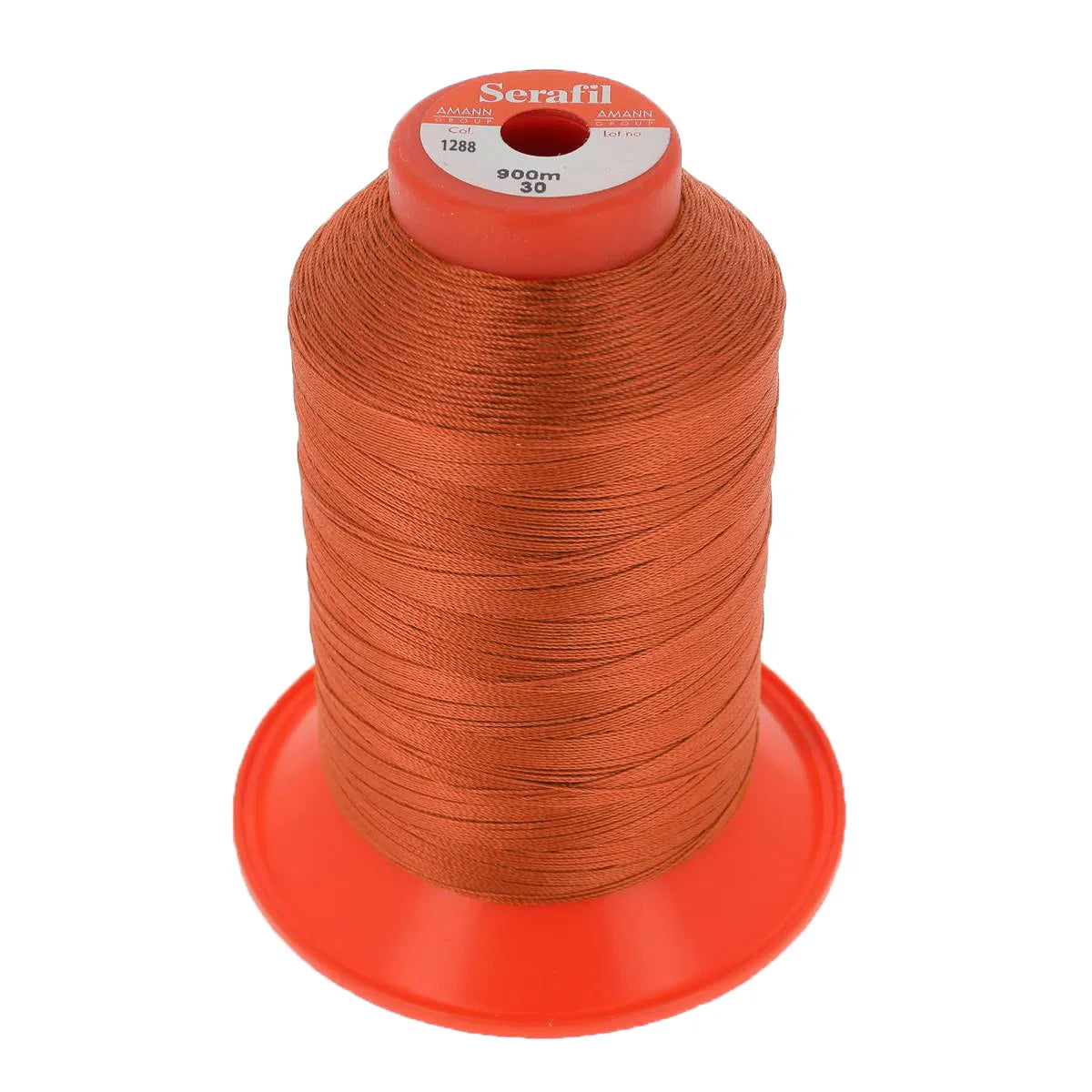 Bobine de fil polyester SERAFIL N°30 - 900m Corail 1288