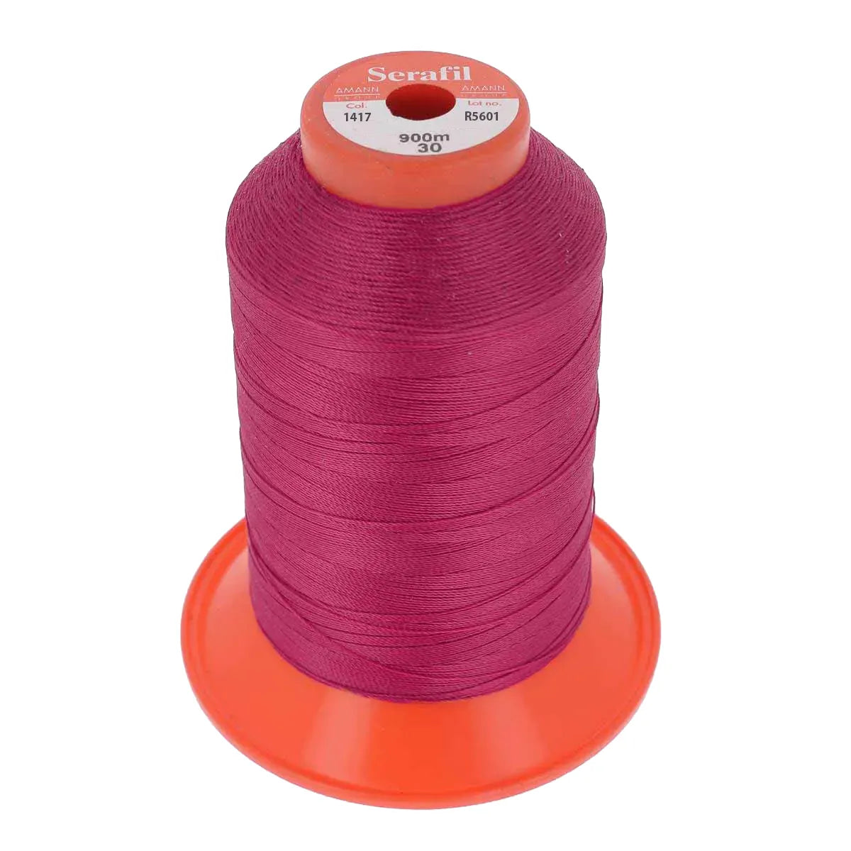 Bobine de fil polyester SERAFIL 30 - Fuchsia 1417