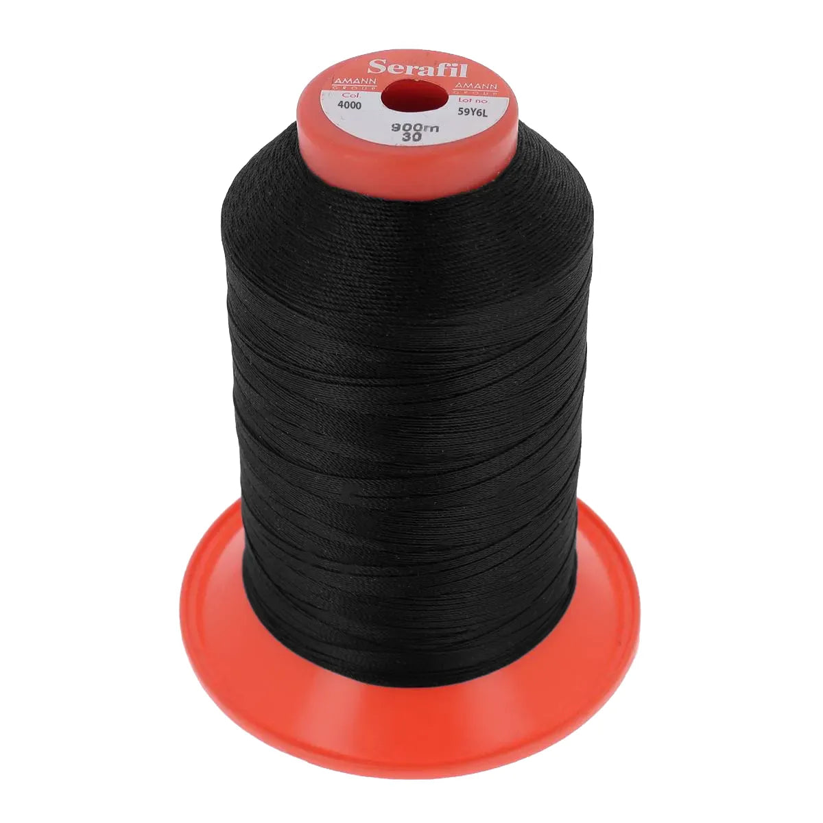 Bobine de fil polyester SERAFIL 30 - Noir 4000