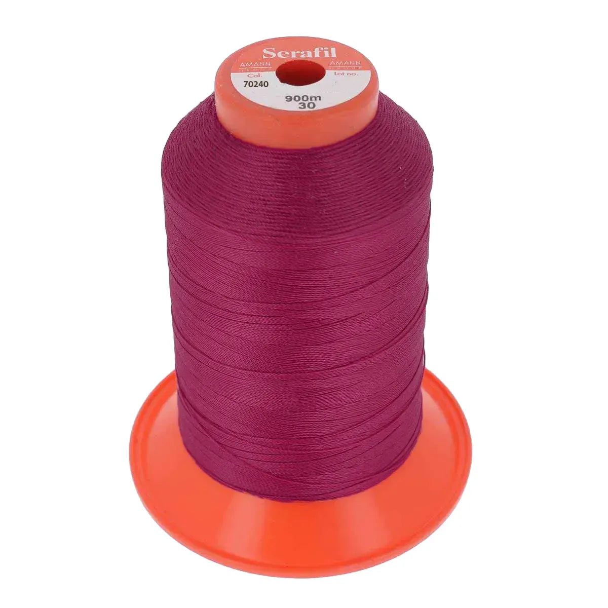 Bobine de fil polyester SERAFIL N°30 - 900m Fuchsia foncé 70240