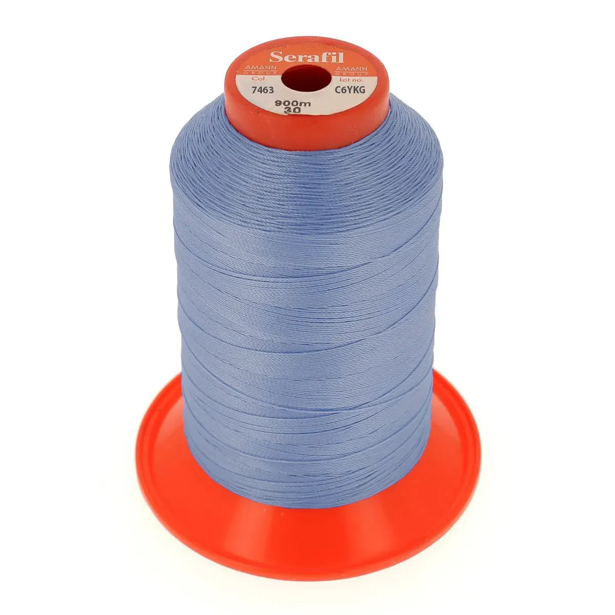 Bobine de fil polyester SERAFIL N°30 - 900m Bleu sérénité 7463