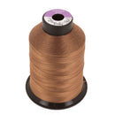 Bobine de fil polyester GRAL N°30 - 1000m Marron alezan 01094 - Deco Cuir